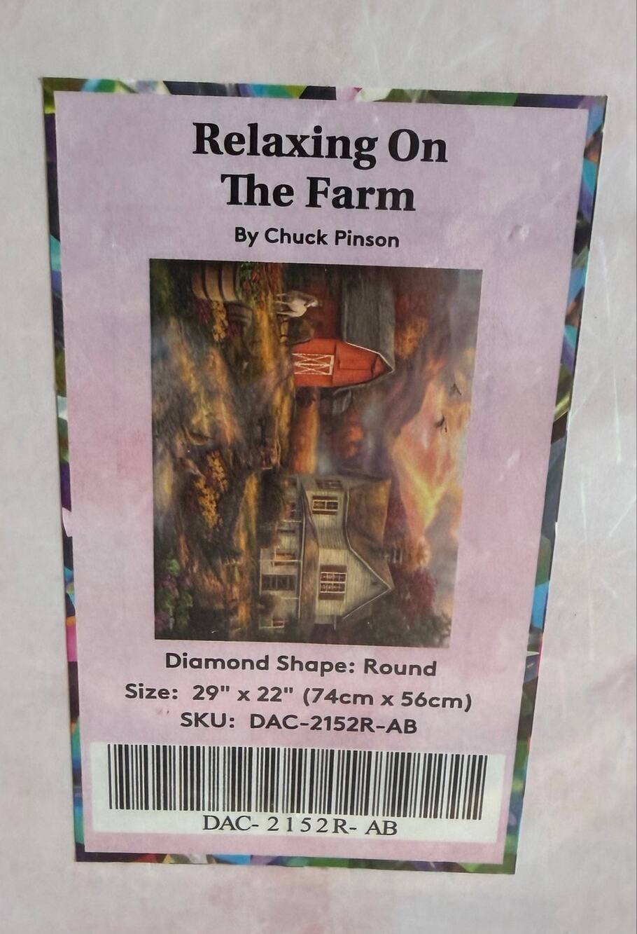 Relaxing On the Farm by Chuck Pinson Diamond Art Club Archived Sealed